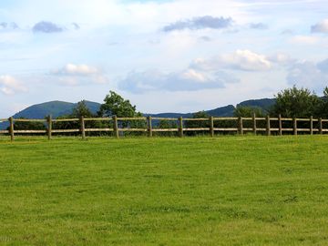 Pitches with malvern hills views