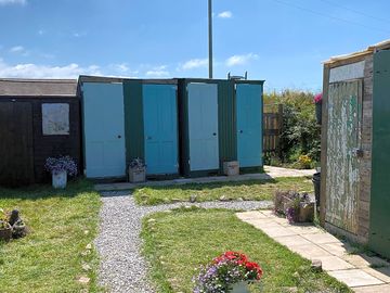 Our rainwater flushed toilets