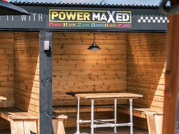 Undercover seating on patios