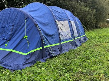 Our tent on jeffreyston field