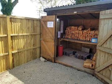 Wood supplies shack