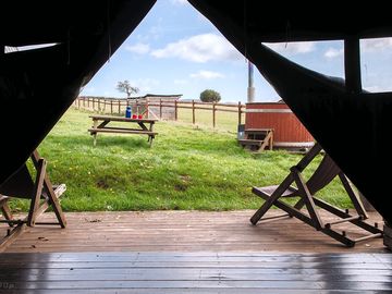 View from safari tent