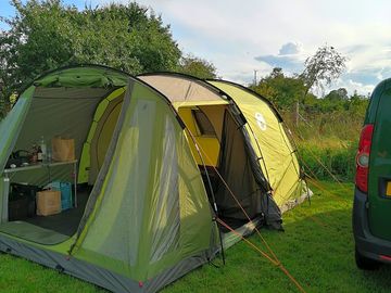 View of the tent