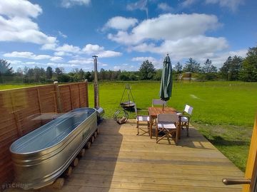 Hippy hot tub - luxury yurts only