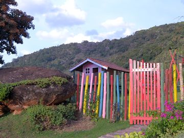 Playground with play house