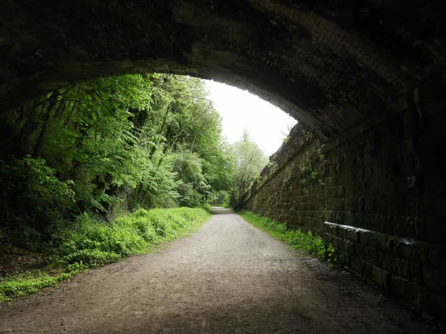 Passing through a tunnel on the Tissngton Trail (Sue Buswell/Unsplash)