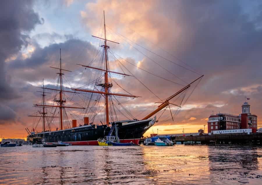HMS Warrior, from 1860, is one of the highlights of Portsmouth Historic Dockyard (Brian Aitkenhead/Unsplash)
