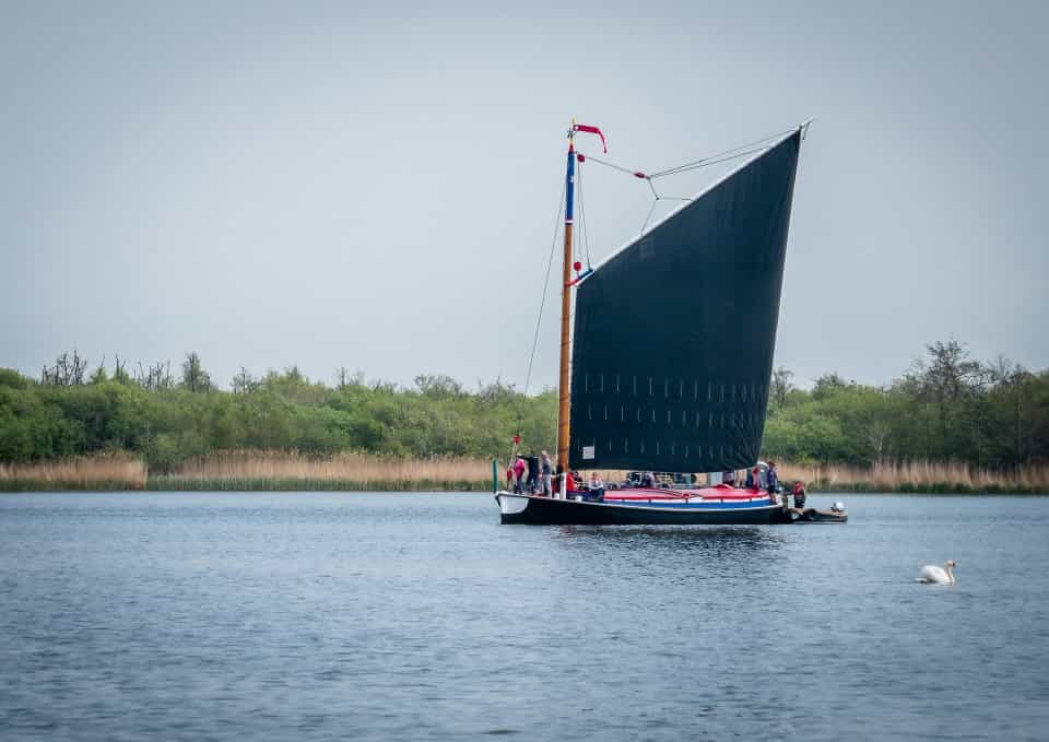 Wherry on Barton Broad by James Armes