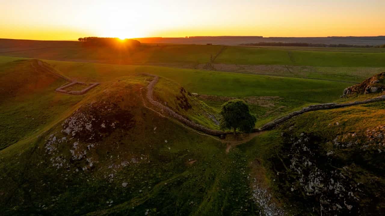 Sunset on Hadrian’s Wall (Mark mc neill/Unsplash)