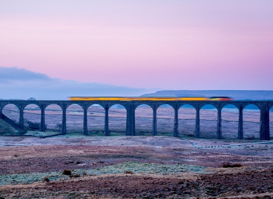 Visit at sunrise or sunset for the best views at Ribblehead Viaduct (Tim Hill/Pixabay)