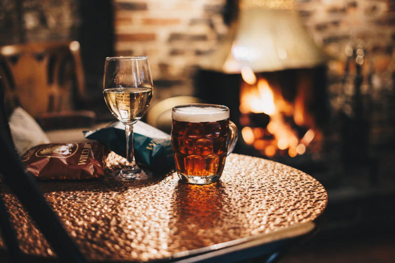 Sip your drinks by a roaring log fire when it’s cold outside (Rick Barrett on Unsplash) Sip your drinks by a roaring log fire when it’s cold outside (Rick Barrett on Unsplash)