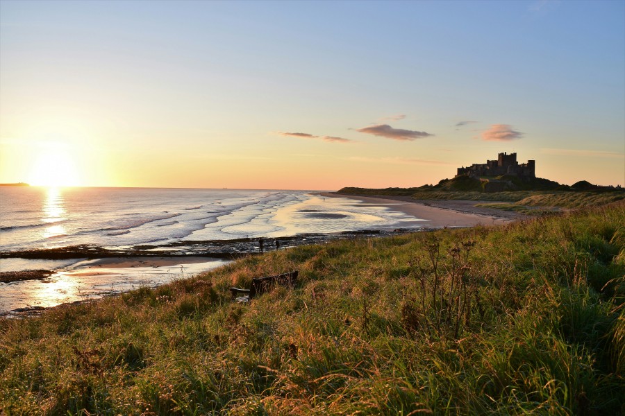 Bamburgh beach and castle (Bruce Edwards/Unsplash)